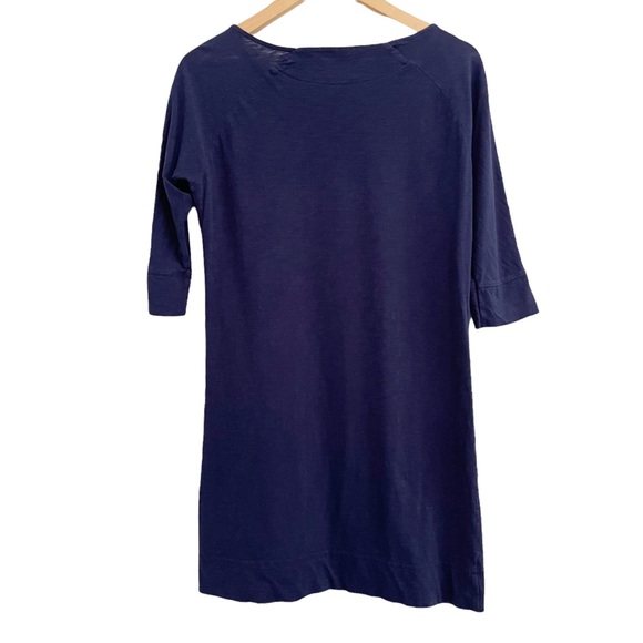 Lilly Pulitzer Dress Cassie Slub Cotton Navy Size Small - Picture 3 of 10